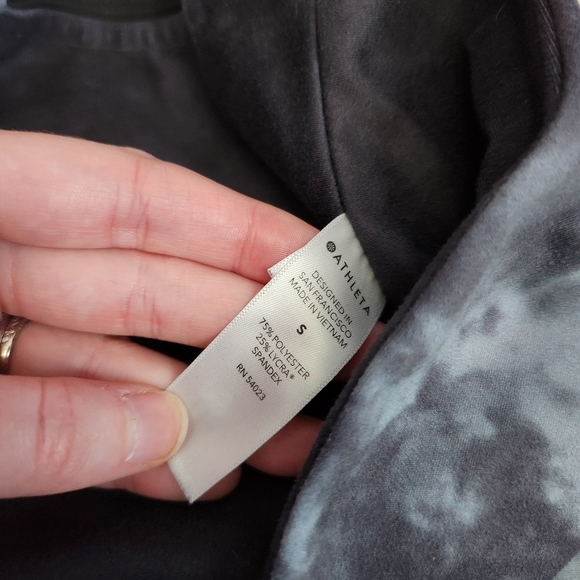 Athleta Dark Gray Printed Elation 7/8 Tight Size Small - Picture 5 of 7